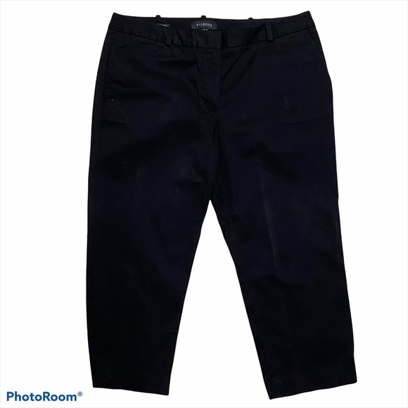 Talbots Signature Cropped Black Pants - Picture 1 of 5